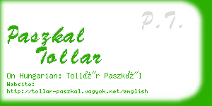 paszkal tollar business card